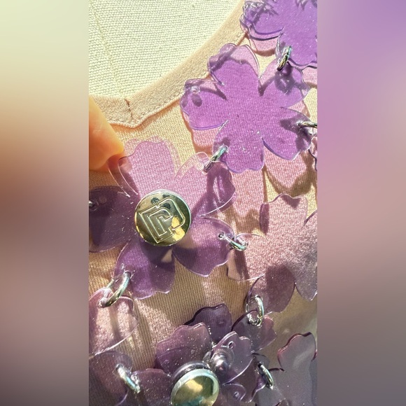 Paco Rabanne Mini Dress with Flower Sequins - Picture 9 of 16